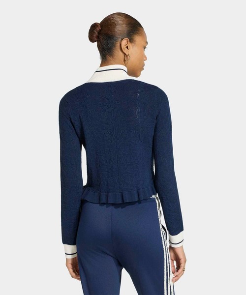 adidas(アディダス)の「スポーツ TT W トラックトップ トラックジャケット / アディダスオリジナルス adidas Originals(ジャージ・レディース・ブルー・X-LARGE/SMALL/MEDIUM/LARGE/X-SMALL/XX-LARGE/3XL)」の2枚目の写真