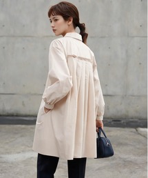 Sew loop（ソーループ）の「後タック長袖チュニックシャツジャケット・シャカシャカ素材ポケット付き（ナイロンジャケット）」