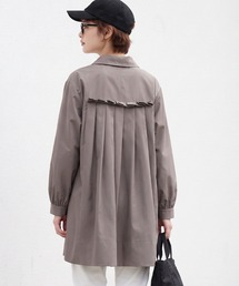 Sew loop（ソーループ）の「後タック長袖チュニックシャツジャケット・シャカシャカ素材ポケット付き（ナイロンジャケット）」