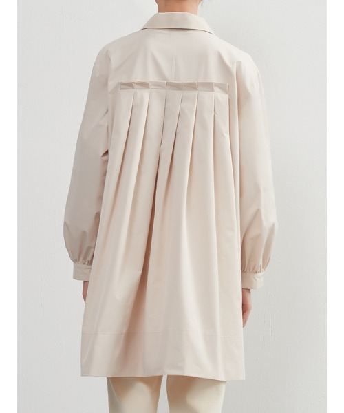 Sew loop（ソーループ）の「後タック長袖チュニックシャツジャケット・シャカシャカ素材ポケット付き（ナイロンジャケット・レディース・アイボリー/モカ/ブラック・M）」の18枚目の写真