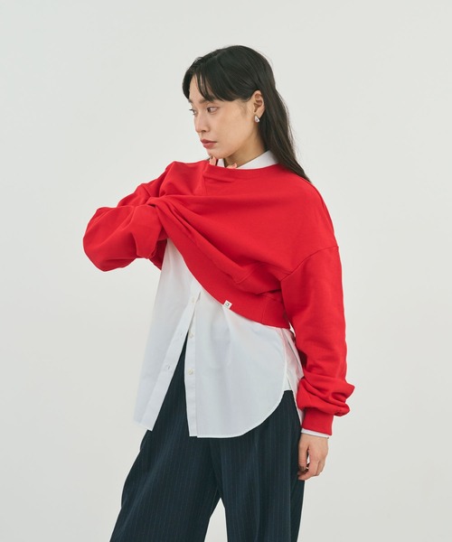 STELLA FISH(ステラフィッシュ)の「ショート丈スウェット(スウェット・レディース・レッド/杢グレー/チャコールグレー・FREE)」の17枚目の写真