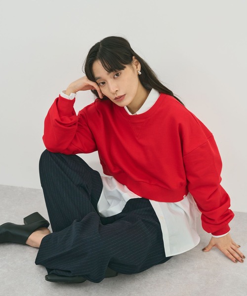 STELLA FISH(ステラフィッシュ)の「ショート丈スウェット(スウェット・レディース・レッド/杢グレー/チャコールグレー・FREE)」の18枚目の写真
