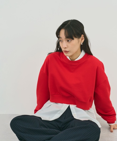 STELLA FISH(ステラフィッシュ)の「ショート丈スウェット(スウェット・レディース・レッド/杢グレー/チャコールグレー・FREE)」の19枚目の写真