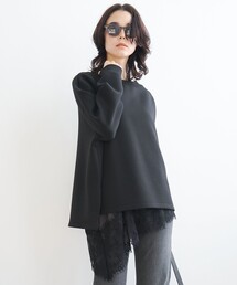 BEAUTY FORM JERSEY サイドスリット プルオーバー