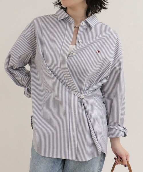 fredy emue（フレディエミュ）の「FR 2WAYシャツ（シャツ/ブラウス・レディース・オフホワイト/サックスブルー/ブルー系その他/ベージュ系その他・38）」の19枚目の写真