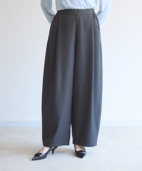 Paradise Picnic(パラダイスピクニック)の「cloche 機能素材カーブパンツ(その他パンツ・レディース・ブラウン/チャコールグレー・FREE)」の12枚目の写真