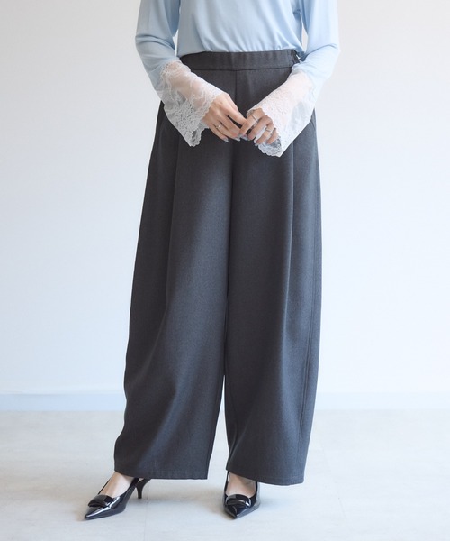 Paradise Picnic(パラダイスピクニック)の「cloche 機能素材カーブパンツ(その他パンツ・レディース・ブラウン/チャコールグレー・FREE)」の13枚目の写真