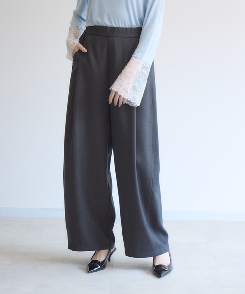 Paradise Picnic(パラダイスピクニック)の「cloche 機能素材カーブパンツ(その他パンツ・レディース・ブラウン/チャコールグレー・FREE)」の14枚目の写真