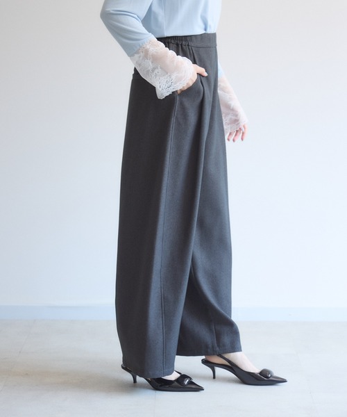 Paradise Picnic(パラダイスピクニック)の「cloche 機能素材カーブパンツ(その他パンツ・レディース・ブラウン/チャコールグレー・FREE)」の15枚目の写真