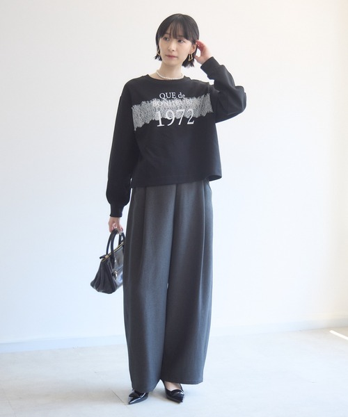 Paradise Picnic(パラダイスピクニック)の「cloche 機能素材カーブパンツ(その他パンツ・レディース・ブラウン/チャコールグレー・FREE)」の10枚目の写真