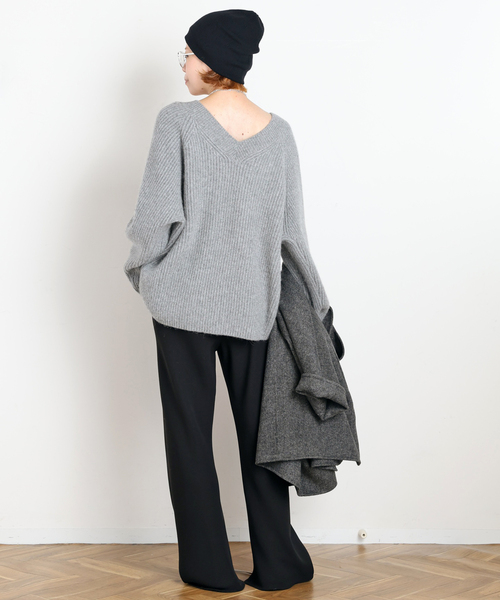 AP STUDIO(エーピーストゥディオ)の「追加エラスティックパンツ(スラックス・レディース・ブラック/アイボリー・34/36/38)」の12枚目の写真