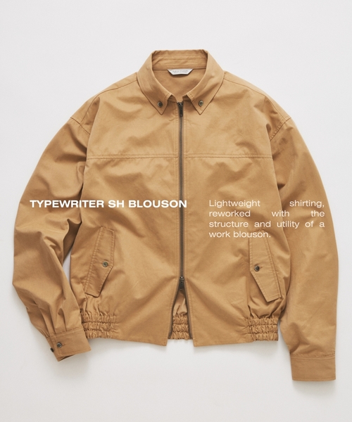 JOURNAL STANDARD（ジャーナルスタンダード）の「タイプライター シャツ ブルゾン（ブルゾン・メンズ・ブラック/ベージュ/オレンジ・MEDIUM/LARGE）」の2枚目の写真