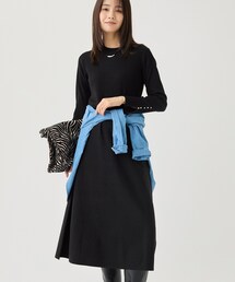 【一着でコーデ完成！】ニットコンビ 美スタイルワンピース