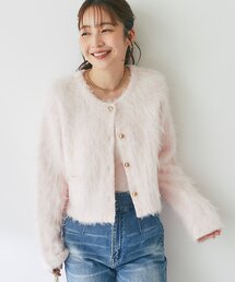 【最強愛されニット】FUR加工ジャケットカーディガン