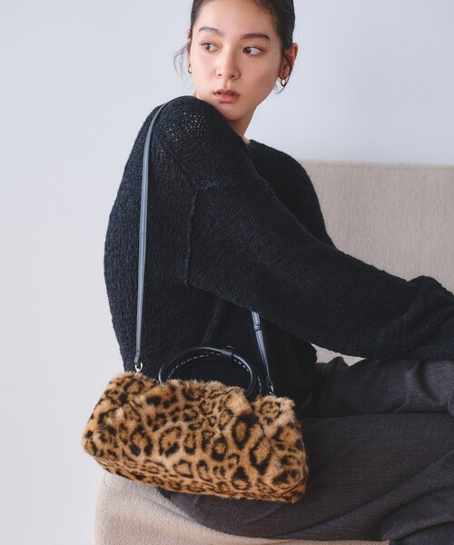 BEAUTY&YOUTH UNITED ARROWS(ビューティーアンドユースユナイテッドアローズ)の「ファーライク 2WAY スクエア トートバッグ(ショルダーバッグ・レディース・ベージュ/その他2/その他1・FREE)」の1枚目の写真