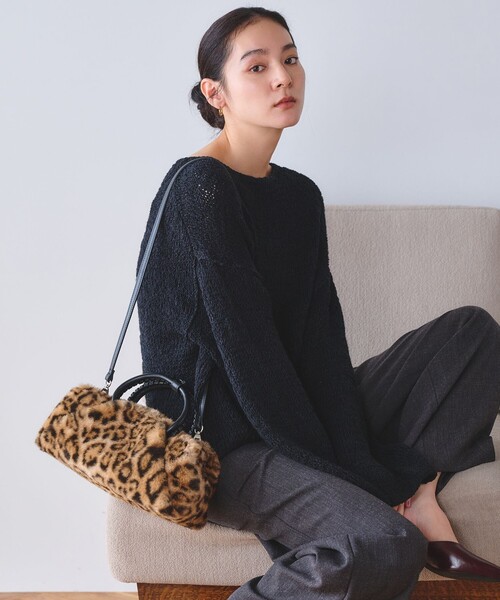 BEAUTY&YOUTH UNITED ARROWS(ビューティーアンドユースユナイテッドアローズ)の「ファーライク 2WAY スクエア トートバッグ(ショルダーバッグ・レディース・ベージュ/その他2/その他1・FREE)」の7枚目の写真