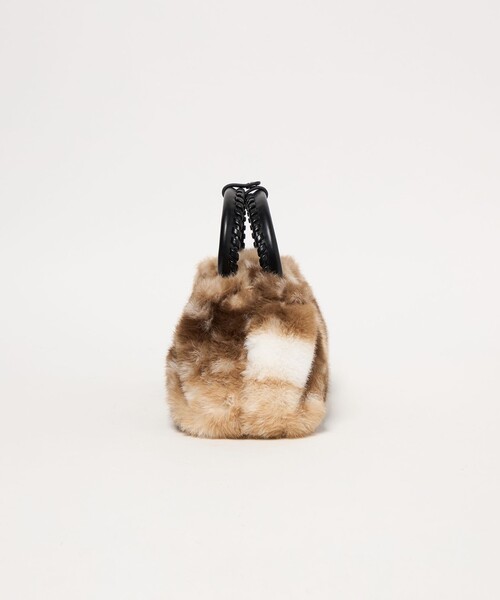 BEAUTY&YOUTH UNITED ARROWS(ビューティーアンドユースユナイテッドアローズ)の「ファーライク 2WAY スクエア トートバッグ(ショルダーバッグ・レディース・ベージュ/その他2/その他1・FREE)」の11枚目の写真