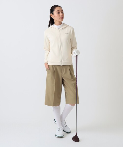 BEAMS GOLF(ビームスゴルフ)の「PURPLE LABEL / ボンディングジャージ フルジップ パーカー(スウェット・レディース・ネイビー/ホワイト系その他5・L/M/S)」の15枚目の写真