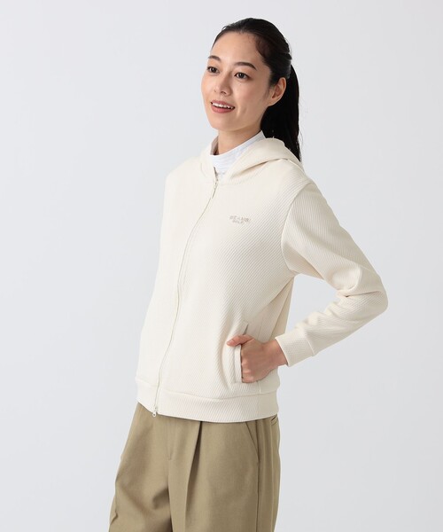 BEAMS GOLF(ビームスゴルフ)の「PURPLE LABEL / ボンディングジャージ フルジップ パーカー(スウェット・レディース・ネイビー/ホワイト系その他5・L/M/S)」の17枚目の写真