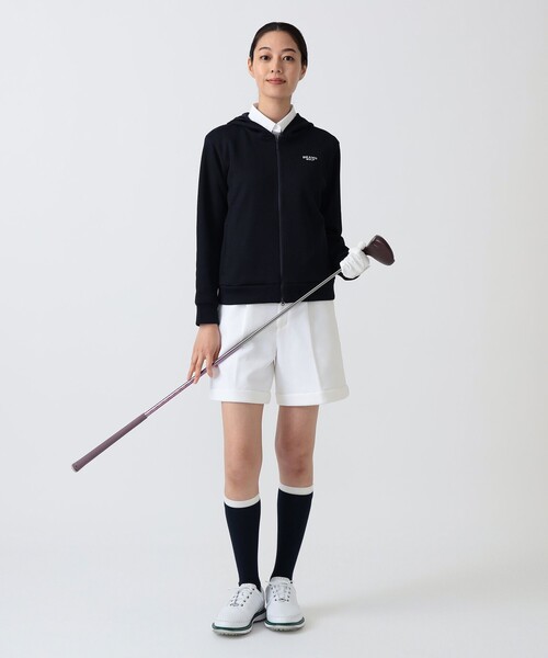 BEAMS GOLF(ビームスゴルフ)の「PURPLE LABEL / ボンディングジャージ フルジップ パーカー(スウェット・レディース・ネイビー/ホワイト系その他5・L/M/S)」の18枚目の写真