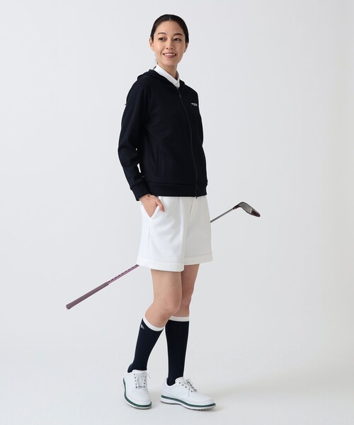 BEAMS GOLF(ビームスゴルフ)の「PURPLE LABEL / ボンディングジャージ フルジップ パーカー(スウェット・レディース・ネイビー/ホワイト系その他5・L/M/S)」の19枚目の写真