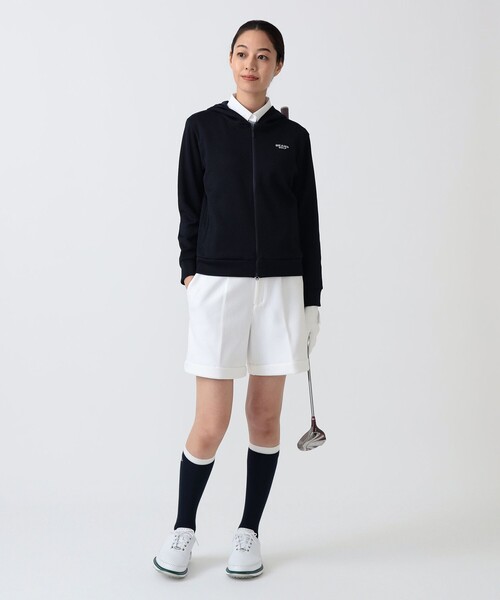BEAMS GOLF(ビームスゴルフ)の「PURPLE LABEL / ボンディングジャージ フルジップ パーカー(スウェット・レディース・ネイビー/ホワイト系その他5・L/M/S)」の20枚目の写真