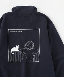ストレッチ裏起毛TASOGAREGIRL 長袖ハーフZIPトレーナー