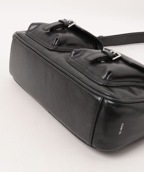 STAND OIL（スタンドオイル）の「Joey bag mini 24J-123A-BK（ショルダーバッグ・レディース・ブラック・FREE）」の3枚目の写真