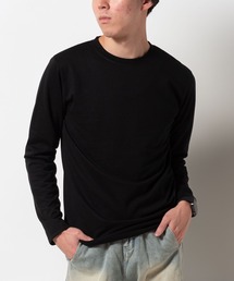 (SA) 天竺 裏起毛 無地 長袖Tシャツ