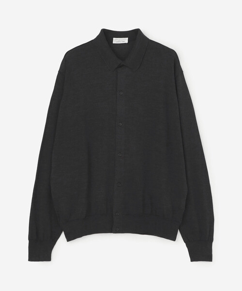 ROBERTO COLLINA(ロベルトコリーナ)の「roberto collina | 〈別注〉メリノウール ニットシャツカーディガン MEN(ニット/セーター・メンズ・ブラウン系その他/グレー系その他・48/50)」の2枚目の写真