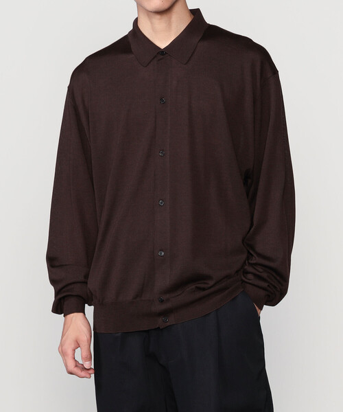 ROBERTO COLLINA(ロベルトコリーナ)の「roberto collina | 〈別注〉メリノウール ニットシャツカーディガン MEN(ニット/セーター・メンズ・ブラウン系その他/グレー系その他・48/50)」の12枚目の写真