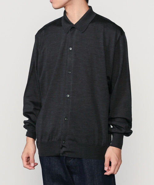 ROBERTO COLLINA(ロベルトコリーナ)の「roberto collina | 〈別注〉メリノウール ニットシャツカーディガン MEN(ニット/セーター・メンズ・ブラウン系その他/グレー系その他・48/50)」の14枚目の写真