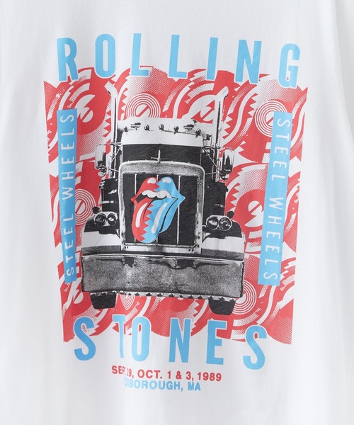 Chick(チック)の「THE ROLLING STONES/ザ・ローリング・ストーンズ UNISEX T-SHIRT: STEEL WHEELS (WHITE) クルーネックTシャツ 半袖 バンドTシャツ ロック メンズ レディース 2026年 夏 夏服(Tシャツ/カットソー・メンズ・ホワイト・M/L)」の4枚目の写真