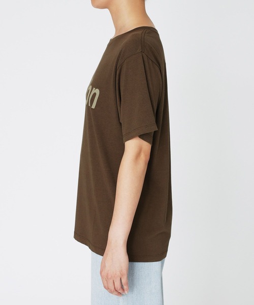 BARNYARDSTORM(バンヤードストーム)の「BARNYARDSTORM / MeudonロゴT(Tシャツ/カットソー・レディース・ホワイト/ブラウン・FREE)」の15枚目の写真