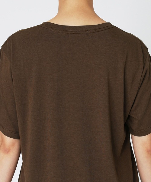 BARNYARDSTORM(バンヤードストーム)の「BARNYARDSTORM / MeudonロゴT(Tシャツ/カットソー・レディース・ホワイト/ブラウン・FREE)」の18枚目の写真