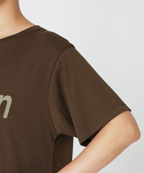 BARNYARDSTORM(バンヤードストーム)の「BARNYARDSTORM / MeudonロゴT(Tシャツ/カットソー・レディース・ホワイト/ブラウン・FREE)」の19枚目の写真