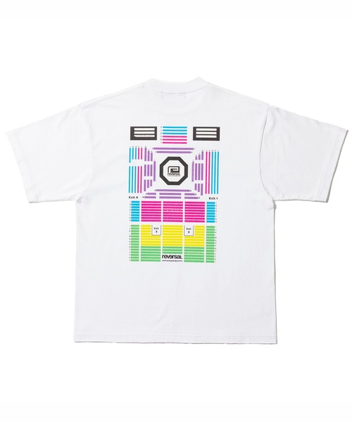 reversal.dogi.design.works(リバーサル・ドーギ・デザイン・ワークス)の「<reversal/リバーサル>rvddw HALL SEATING CHART COTTON TEE(Tシャツ/カットソー・メンズ・ホワイト/ブラック・L/M/XL)」の4枚目の写真