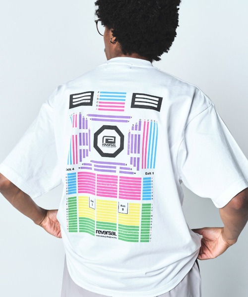 reversal.dogi.design.works(リバーサル・ドーギ・デザイン・ワークス)の「<reversal/リバーサル>rvddw HALL SEATING CHART COTTON TEE(Tシャツ/カットソー・メンズ・ホワイト/ブラック・L/M/XL)」の9枚目の写真