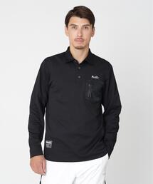 [PING APPAREL] メッシュリバーニット長袖ポロシャツ ＜GOLD＞ (MENS)