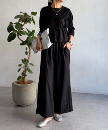フリル長袖セットアップ