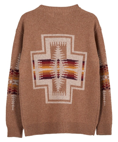 PENDLETON(ペンドルトン)の「PENDLETON/ペンドルトン シェットランドウール クルーネック(ニット/セーター・メンズ・タン/ブラック/ヘザーグレー・SMALL/LARGE/MEDIUM)」の3枚目の写真