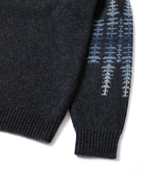 PENDLETON(ペンドルトン)の「PENDLETON/ペンドルトン シェットランドウール クルーネック(ニット/セーター・メンズ・タン/ブラック/ヘザーグレー・SMALL/LARGE/MEDIUM)」の4枚目の写真