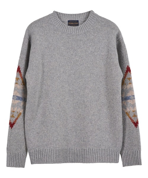 PENDLETON(ペンドルトン)の「PENDLETON/ペンドルトン シェットランドウール クルーネック(ニット/セーター・メンズ・タン/ブラック/ヘザーグレー・SMALL/LARGE/MEDIUM)」の7枚目の写真