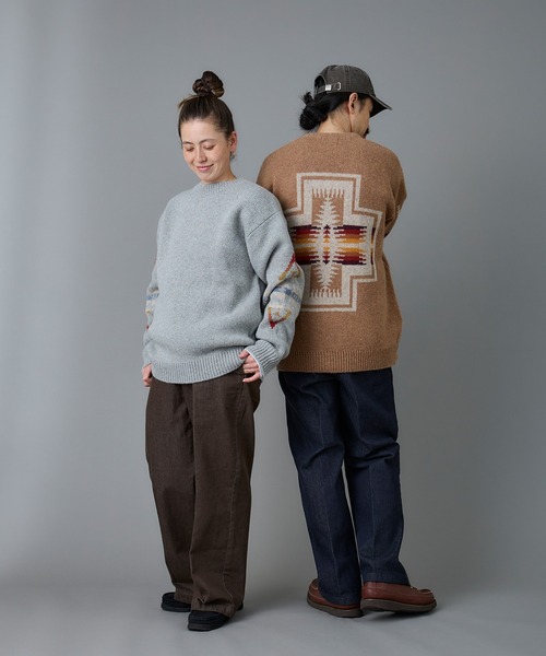 PENDLETON(ペンドルトン)の「PENDLETON/ペンドルトン シェットランドウール クルーネック(ニット/セーター・メンズ・タン/ブラック/ヘザーグレー・SMALL/LARGE/MEDIUM)」の21枚目の写真