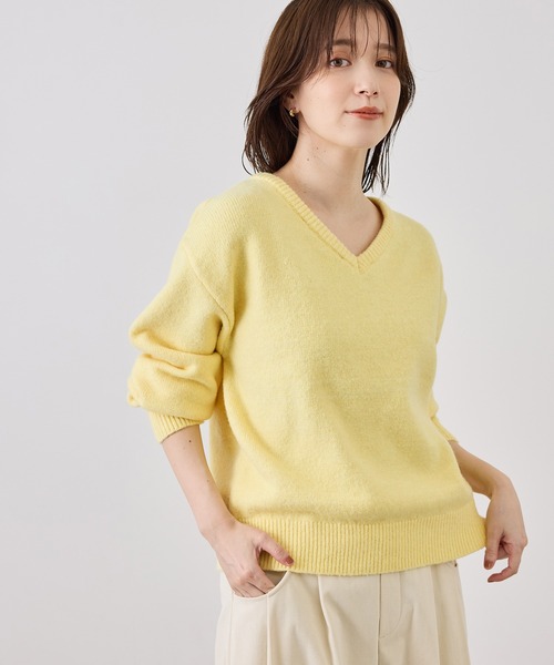 ROPE' PICNIC（ロペピクニック）の「取り外し可能ラッフル フリル ニット プルオーバー（ニット/セーター・レディース・グレー/ホワイト系その他5/ベージュ/ラベンダー/イエロー系その他・FREE）」の8枚目の写真