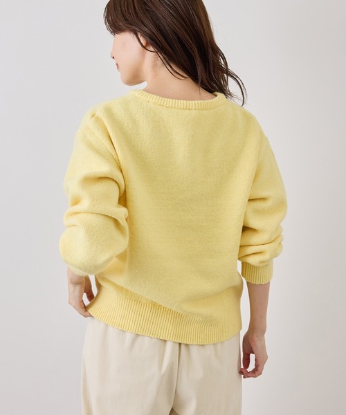 ROPE' PICNIC（ロペピクニック）の「取り外し可能ラッフル フリル ニット プルオーバー（ニット/セーター・レディース・グレー/ホワイト系その他5/ベージュ/ラベンダー/イエロー系その他・FREE）」の9枚目の写真