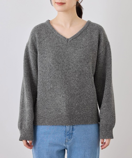 ROPE' PICNIC（ロペピクニック）の「取り外し可能ラッフル フリル ニット プルオーバー（ニット/セーター・レディース・グレー/ホワイト系その他5/ベージュ/ラベンダー/イエロー系その他・FREE）」の16枚目の写真