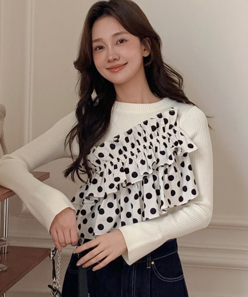 DIAGONAL FRILL DOCKING TOPS（ダイアゴナルフリルドッキングトップス