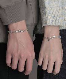 NO WAY（ノーウェイ）の「【NO】カップルにおすすめ/チェーンシルバーブレスレット/ペアルック/ユニセックス(T3)（ブレスレット）」