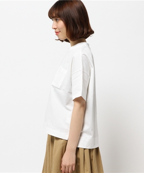 AMERICAN RAG CIE(アメリカンラグシー)の「クルーネック半袖ポケットTシャツ(Tシャツ/カットソー・レディース・ホワイト/ブラック/ブルー・FREE)」の5枚目の写真